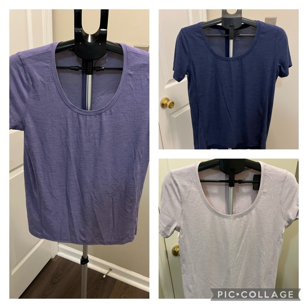 Old Navy Go-Dry Tie-Bach Scoop Neck Workout Tees